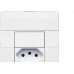 Conjunto Dicompel Ritz 1 Tomada Horizontal 2P+T. 20A. Branco - Rzb-2000/30