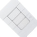 Placa Conjunto Dicompel Ritz Branca 4X2 - Cega + Suporte - Rzb-2300/34
