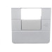Placa Conjunto Dicompel Ritz Branca 4X2 - 1 Modulo Horizontal + Suporte - Rzb-2300/37