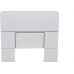Placa Conjunto Dicompel Ritz Branca 4X2 - 1 Modulo Horizontal + Suporte - Rzb-2300/37