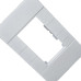 Placa Conjunto Dicompel Ritz Branca 4X2 - 3 Modulos Horizontais + Suporte - Rzb-2300/35