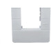 Placa Conjunto Dicompel Ritz Branca 4X2 - 3 Modulos Horizontais + Suporte - Rzb-2300/35