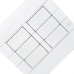 Placa Conjunto Dicompel Ritz Branca 4X4 - Cega + Suporte - Rzb-2300/39