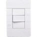 Conjunto Dicompel Ritz 1 Simples Horizontal Branco - Rzb-2000/2