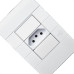 Conjunto Dicompel Ritz 1 Tomada Horizontal 2P+T. 10A. Branco - Rzb-2000/29