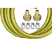 Kit De Instalacao Roco Para Fogao/Cooktop Com Registro Duplo + 2 Mangueira 1,0M - 2307/46