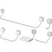 Acessorio Wc Deca Pix Kit Com 5 Pecas Cromado - 2000.C02
