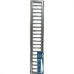 Grelha De Aco Inox Com Porta Grelha 10X 50Cm
