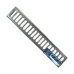 Grelha De Aco Inox Com Porta Grelha 10X 50Cm