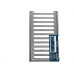 Grelha De Aco Inox Com Porta Grelha 15X 50Cm