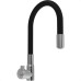 Torneira Gourmet Flex Parede Bica Movel Metal Zagonel Motion Cozinha Preta - 1/4 Volta