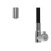 Torneira Gourmet Flex Parede Bica Movel Metal Zagonel Motion Cozinha Preta - 1/4 Volta