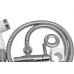 Ducha Higienica Alpha 1/4 Volta C-72 Gatilho Branco 1,20M
