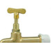 Torneira Jardim Metal Amarela Alpha 1130 Longa - 1/2'' E 3/4''
