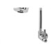 Torneira Bica Movel Pia Parede Metal Alpha 1168 - C-72 - 1/4 Volta Cromada Gourmet