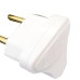 Pino Triangulo Flp 2 Polos 10A. Branco - Kit C/10 Pecas