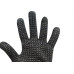 Luva Malha Trico Thompson Pigmentada Preta - 1765 - Kit C/12 Pecas