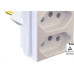 Pino 3 Saidas Ilumi 2 Polos+Terra 20A. Branco - 12300 Pino 3 Saidas Ilumi 2 Polos+Terra 20A. Branco - 12300