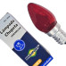Lampada Chupeta Brasfort 7Wx220V. E14 Vermelha - Kit C/25 Pecas