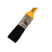 Pincel Trincha Pintura Roma Preta Ref.304 1'' Cabo Amarelo - Kit C/12 Pecas