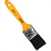 Pincel Trincha Pintura Roma Preta Ref.304   1.1/2'' Cabo Amarelo - Kit C/12 Pecas