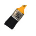 Pincel Trincha Pintura Roma Preta Ref.304   1.1/2'' Cabo Amarelo - Kit C/12 Pecas