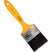 Pincel Trincha Pintura Roma Preta Ref.304   2.1/2'' Cabo Amarelo - Kit C/12 Pecas