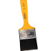 Pincel Trincha Pintura Roma Preta Ref.304   2.1/2'' Cabo Amarelo - Kit C/12 Pecas