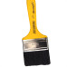 Pincel Trincha Pintura Roma Preta Ref.304 Tam.G 3'' Cabo Amarelo - Kit C/12 Pecas