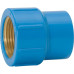 Luva Azul Com Bucha Latao Amanco 25Mm X 3/4''