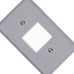 Placa Conjunto Ilumi Cinza 4X2 - 2 Interruptores - 1350 - Kit C/10 Pecas