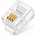 Plug Modular Para Telefonia Rj11 (6X4) - Kit C/10 Pecas