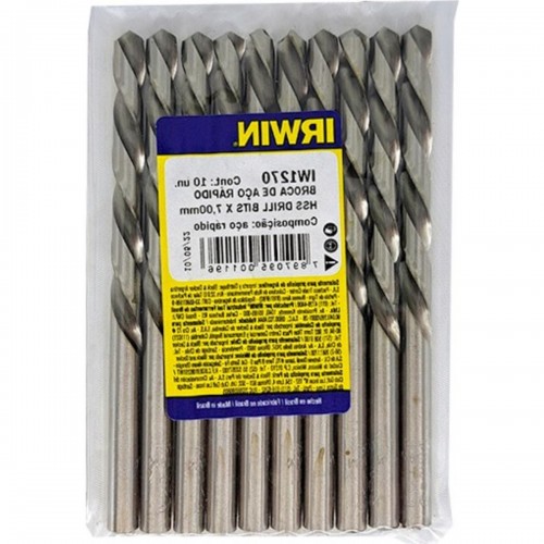 Broca Aco Rapido Irwin 7,0 Mm - Kit C/10 Peças