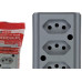 Tomada Barra Interneed 2 Polos +Terra Cinza 20A. Tripla