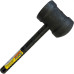 Martelo De Borracha Preto Roma 80Mm