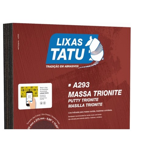 Lixa Massa Trionite 180 - Kit C/50 Folhas