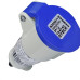 Acoplamento Industrial Femea Steck Newkon 2 Polos+Terra 200V. A 250V. 16A. Azul N3056