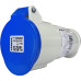 Acoplamento Industrial Femea Steck Newkon 3 Polos+Terra 200V. A 250V. 32A. Azul N4259