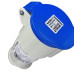 Acoplamento Industrial Femea Steck Newkon 3 Polos+Terra 200V. A 250V. 32A. Azul N4259