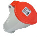 Acoplamento Industrial Femea Steck Newkon 2 Polos+Terra 380V. A 440V. 32A. Vermelho N3259