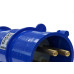 Acoplamento Industrial Macho Steck Newkon 3 Polos+Terra 200V. A 250V. 32A. Azul N4279