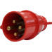 Acoplamento Industrial Macho Steck Newkon 3 Polos+Terra 380V. A 440V. 32A. Vermelho N4276