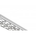 Luminaria Para Lampada Led Aletada Lmp 2 Lampadas 60Cm 4009