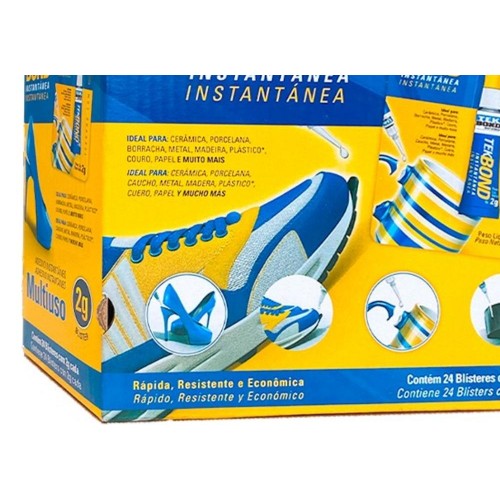 Cola Instantanea Tekbond 2G. Blister - Kit C/24 Peças