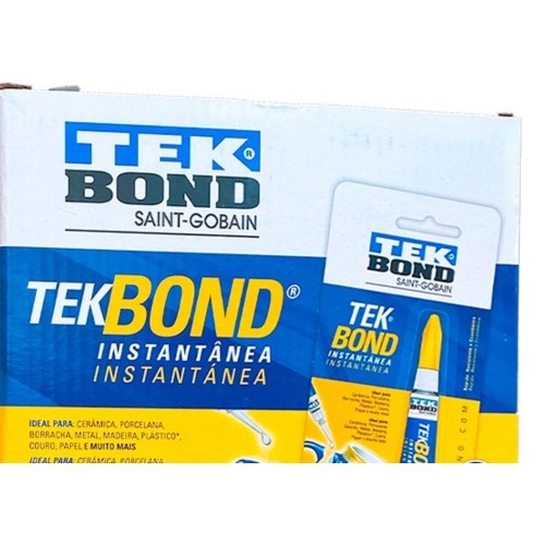 Cola Instantanea Tekbond 2G. Blister - Kit C/24 Peças