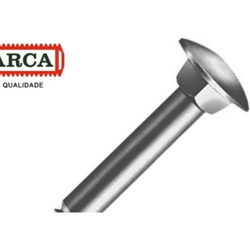 Parafuso Frances Zincado Com Porca Jomarca (80) 1/2 X 8.1/2'' Caixa Com 25 Pecas