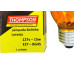 Lampada Colorida Thompson 15Wx127V. Laranja - Kit C/10 Pecas