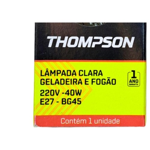 Lampada Para Geladeira/Fogao/Lustre Thompson 40Wx220V. Clara - Kit C/10 Peças