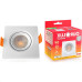 Spot Com Lampada Dicroica Led Ourolux 3W. Quadrado Branco 3000K.