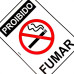 Placa Look 15X20Cm (Proibido Fumar) - Kit C/5 Pecas